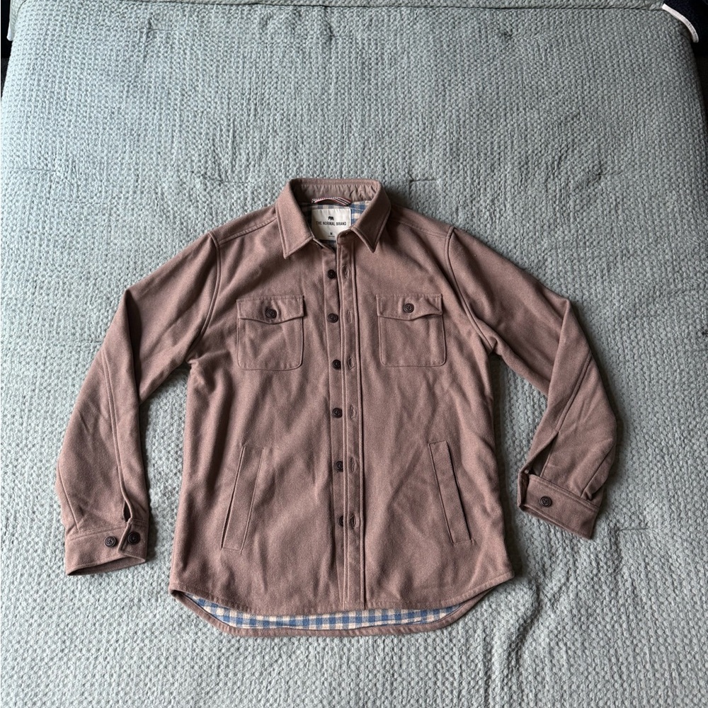 The Normal Brand Brown button up jacket
